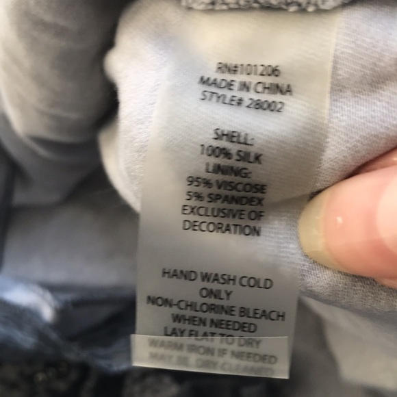 SOFT Surroundings Silk Romance Top sleeveless tunic size XS oversized grey - Picture 11 of 11